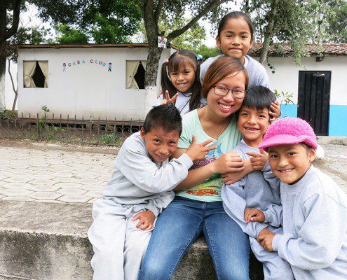 Ecuadorian children on a mission trip