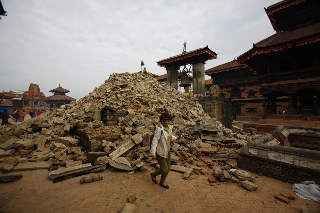 Durbar Square after the earthquake