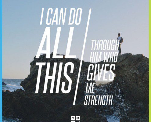 YMI Typography -  I can do all this through him who gives me strength. - Philippians 4:13