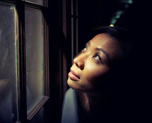 Girl looking out window - why won't god give me a boyfriend