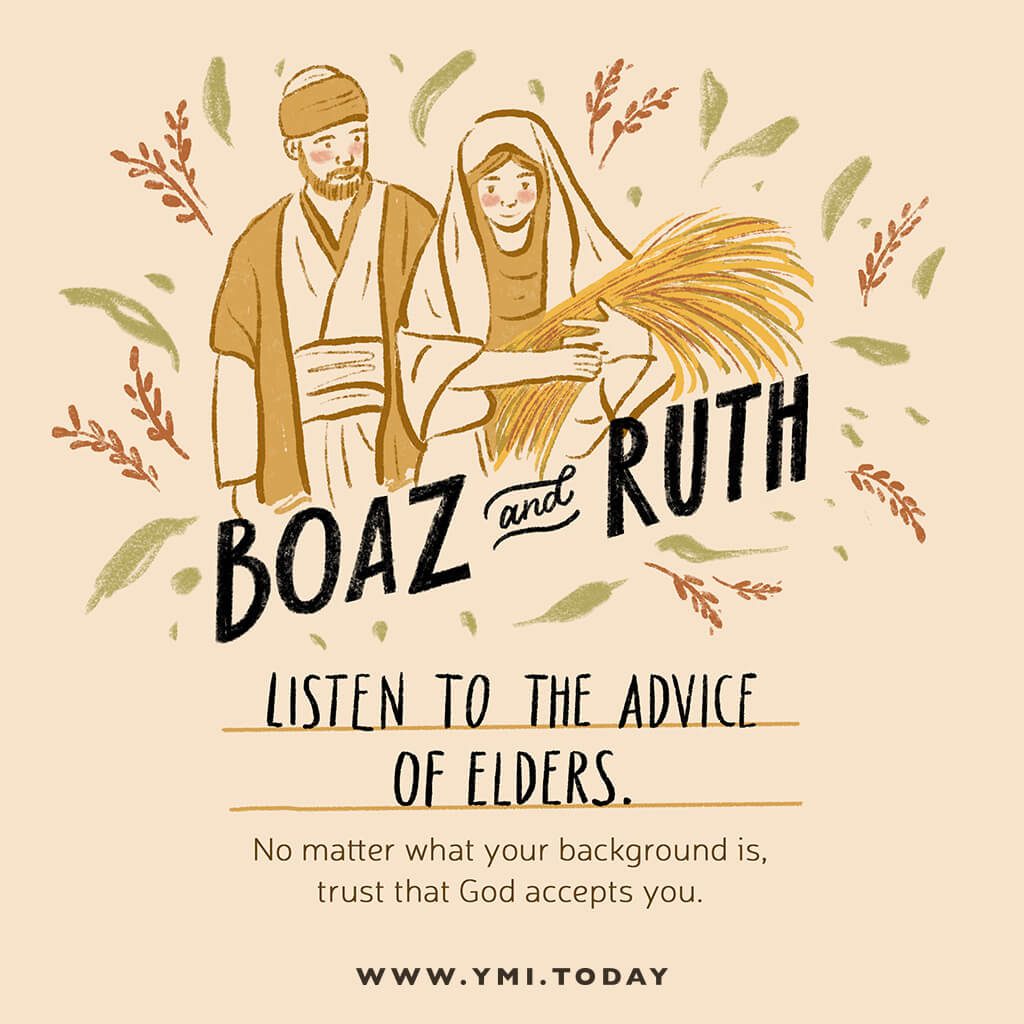graphic image of Boaz and Ruth