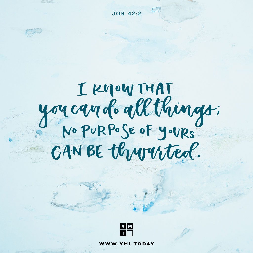 Typography: Job 42:2 - YMI