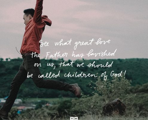 YMI Typography - See what great love the Father has lavished on us, that we should be called children of God! - 1 John 3:1