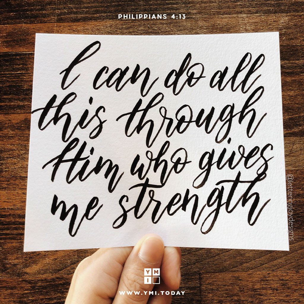 Typography: Philippians 4:13 10-2019 - YMI