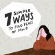 Cartoon girl thinking of 7 simple ways to find peace of mind