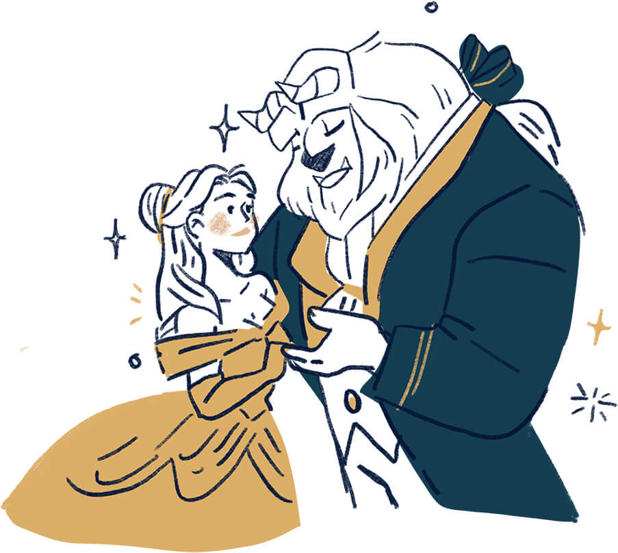 Relationship Goals Images- beauty and the beast graphic