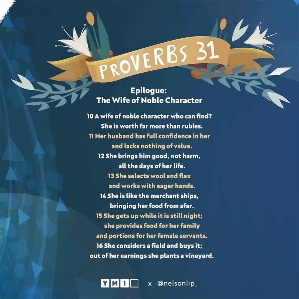 Proverbs 31 The Wife of Noble Character