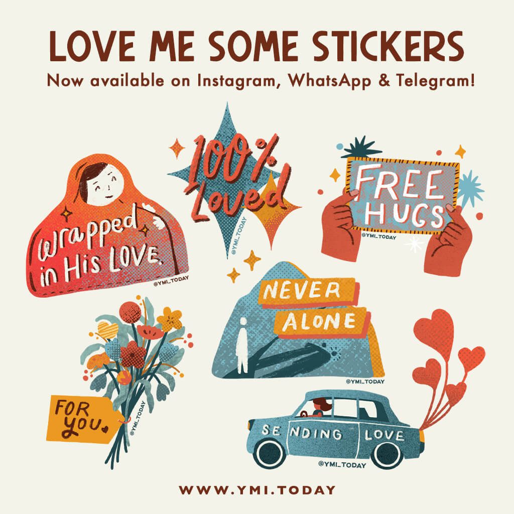 valentines day digital stickers