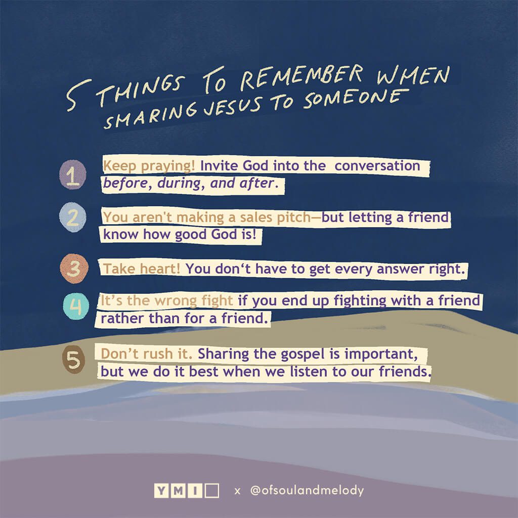 5 things to remember when sharing Jesus to someone