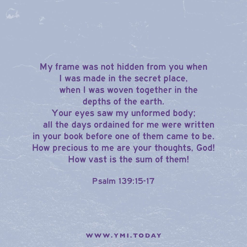 Typography Psalm 139 17 YMI