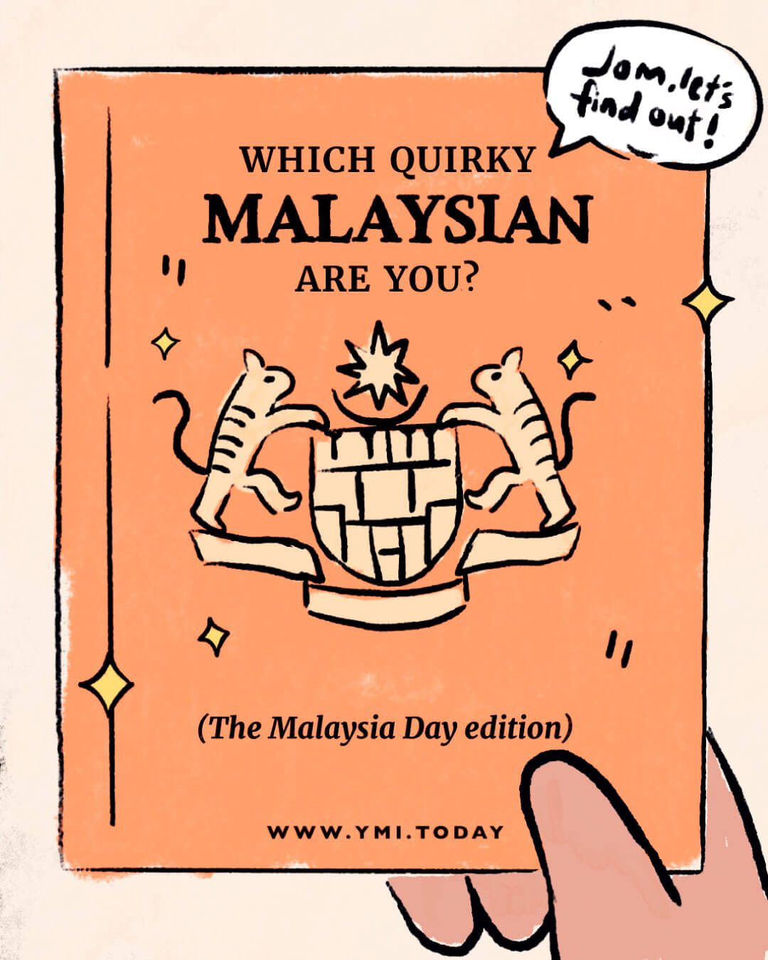 A hand holdingx a Malaysia Passport