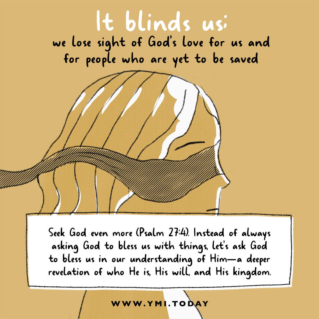 Illustration of a blindfolded girl