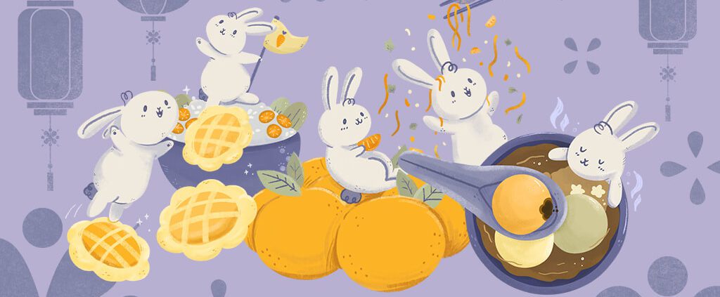 Illustration of 5 rabbits
