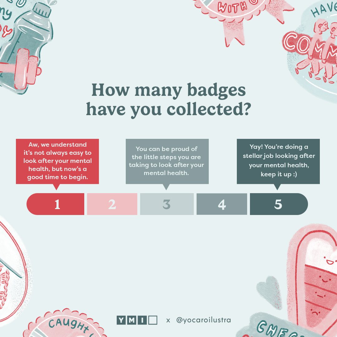 A meter to show how many badges you have collected and what it means