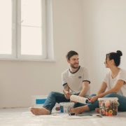 Couple renovating a house together