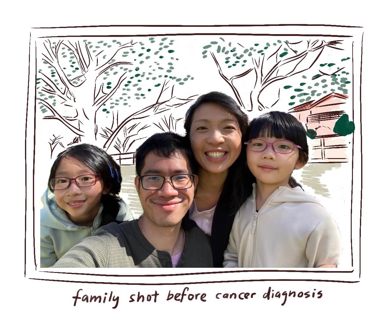 family shot before diagnosis