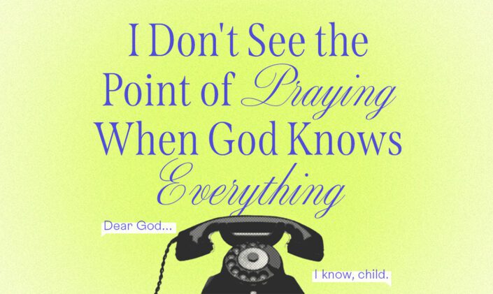 Vintage telephone with conversation with God